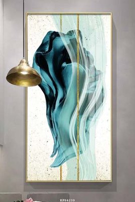 File gốc File tranh hiện đại pha lê gương KF84239 (in lụa) trang trí tường