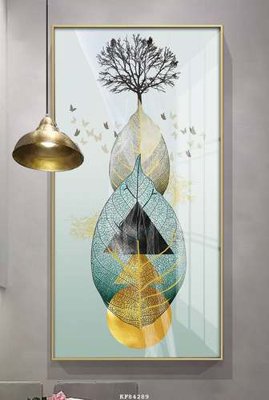 File in mica File tranh hiện đại pha lê gương KF84289 (bản gốc) sắc sảo