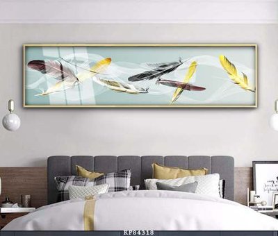 File tranh gốc in trần nhà File tranh hiện đại pha lê gương KF84318 3D