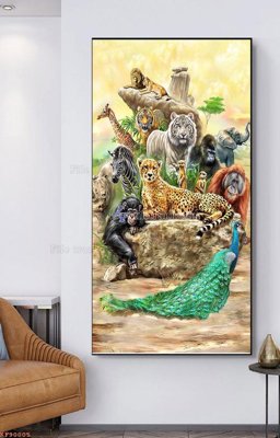 File ảnh File tranh hiện đại pha lê gương KF90005 (gốc) in biển hiệu