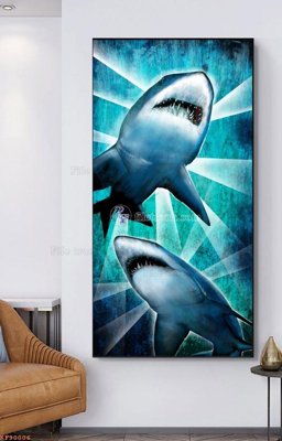 File tranh File tranh hiện đại pha lê gương KF90006 (ảnh gốc) in trần nhà