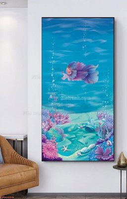 File in ấn chuyên nghiệp File tranh hiện đại pha lê gương KF90009 (file gốc)