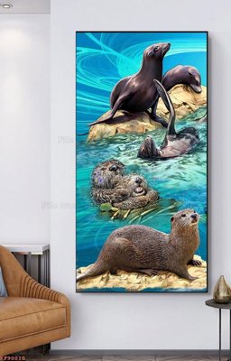 File ảnh gốc File tranh hiện đại pha lê gương KF90010 (chuyên in mica)