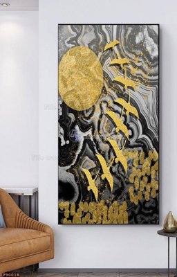 Download file File tranh hiện đại pha lê gương KF90018 (chuẩn in) File tranh hiện đại pha lê gương KF90018