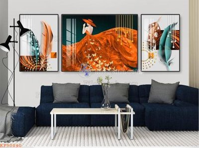 File tranh quảng cáo File tranh hiện đại pha lê gương KF90040 (file gốc) chuyên nghiệp