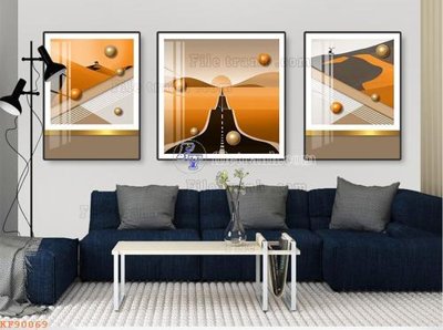 File tranh gốc File tranh hiện đại pha lê gương KF90069 (bản quyền) độc đáo