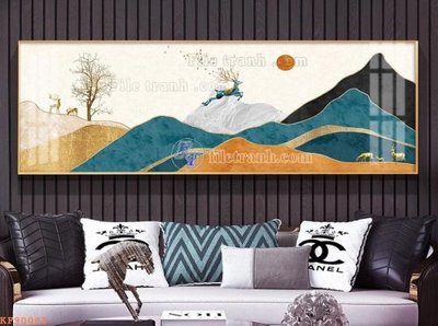 File gốc File tranh hiện đại pha lê gương KF90083 (in ấn) màu sắc trung thực