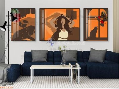 Tải file File tranh hiện đại pha lê gương KF90119 (gốc) để in ấn ngay