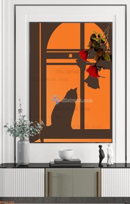 File gốc File tranh hiện đại pha lê gương KF90168 (dành cho trang trí nội thất)