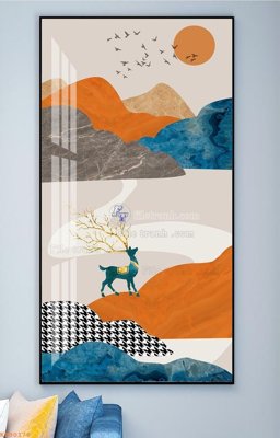 Tải file File tranh hiện đại pha lê gương KF90178 (ảnh gốc) in gạch 3D