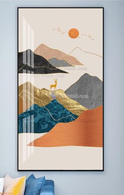 Tải về hình ảnh gốc File tranh hiện đại pha lê gương KF90182 sắc nét