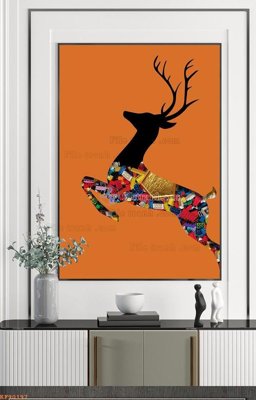 File in ấn chuyên nghiệp File tranh hiện đại pha lê gương KF90197 (file gốc)