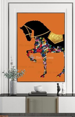 Ảnh gốc File tranh hiện đại pha lê gương KF90198 (siêu chi tiết) để in ấn