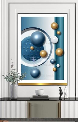 File tranh File tranh hiện đại pha lê gương KF90266 (bản gốc) trang trí văn phòng