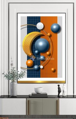 File in trần File tranh hiện đại pha lê gương KF90274 (file gốc) xuyên sáng