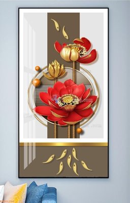 File tranh File tranh hiện đại pha lê gương KF90286 (gốc) chủ đề con người