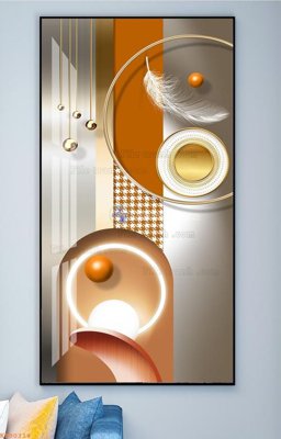 File ảnh File tranh hiện đại pha lê gương KF90314 (gốc) in Hiflex