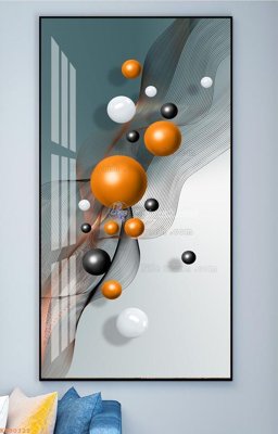 Tải file File tranh hiện đại pha lê gương KF90321 (gốc) chủ đề phong thủy