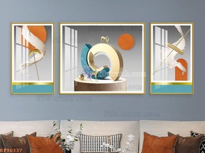 File tranh gốc File tranh hiện đại pha lê gương KF90337 (bản quyền) độc đáo