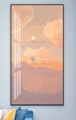 File tranh File tranh hiện đại pha lê gương KF90350 (ảnh gốc) chi tiết rõ ràng