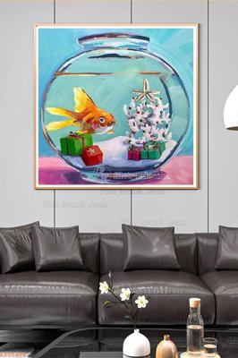 File gốc File tranh hiện đại pha lê gương KF90406 (in tráng gương) sang trọng