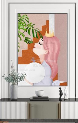 Download file gốc File tranh hiện đại pha lê gương KF90458 (in mica) 3D