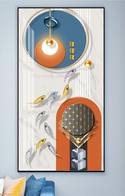 File gốc File tranh hiện đại pha lê gương KF90481 (in lụa) chi tiết cao