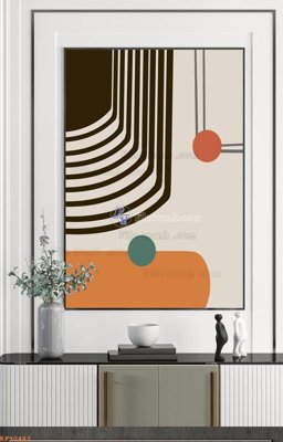 File gốc File tranh hiện đại pha lê gương KF90482 (vector) cho in ấn