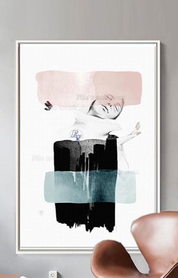 File in ấn File tranh hiện đại pha lê gương KF90501 (bản gốc) sắc nét