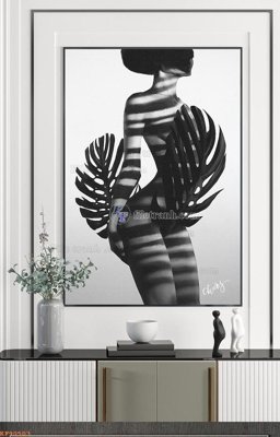 Ảnh gốc File tranh hiện đại pha lê gương KF90503 (nét căng) in mica