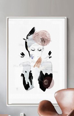 File tranh File tranh hiện đại pha lê gương KF90505 (ảnh gốc) độc quyền