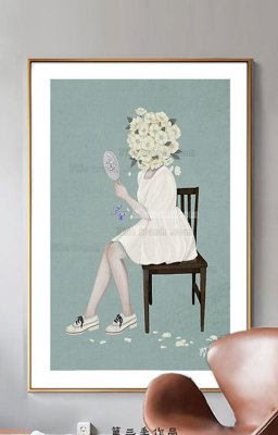 File gốc File tranh hiện đại pha lê gương KF90513 (PNG) không nền chất lượng