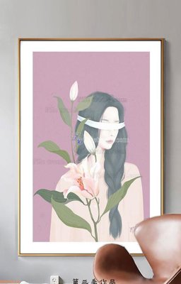 File tranh File tranh hiện đại pha lê gương KF90516 (bản gốc) treo quán cafe