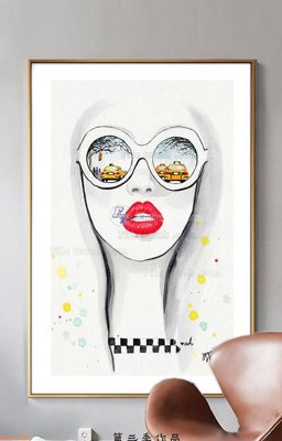 File tranh gốc File tranh hiện đại pha lê gương KF90520 (bản quyền) độc đáo