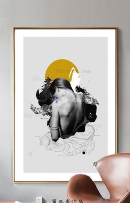 File PSD in ấn File tranh hiện đại pha lê gương KF90524 (chất lượng cao)