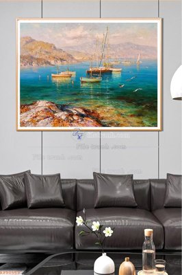 File tranh File tranh hiện đại pha lê gương KF90553 (file gốc) chủ đề phong thủy