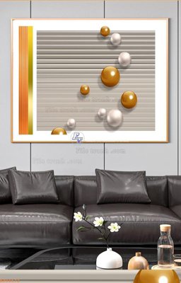 File gốc File tranh hiện đại pha lê gương KF90572 (in mica) làm bảng hiệu