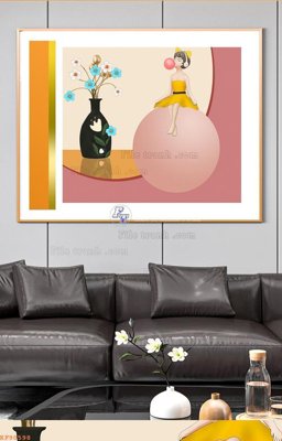 File ảnh File tranh hiện đại pha lê gương KF90598 (gốc) in biển hiệu