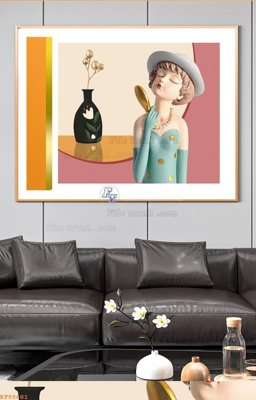 File in trần File tranh hiện đại pha lê gương KF90601 (bản gốc) trời sao