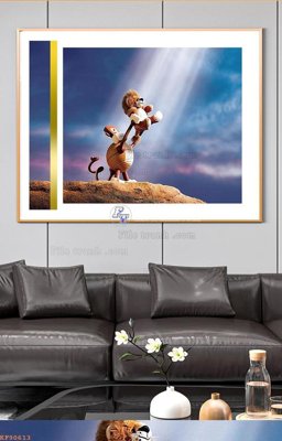 File in ấn File tranh hiện đại pha lê gương KF90613 chuyên nghiệp