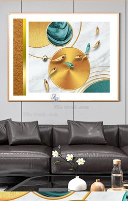 Download file gốc File tranh hiện đại pha lê gương KF90614 (in lụa) hoa lá