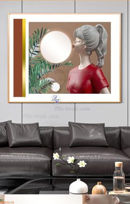 File tranh File tranh hiện đại pha lê gương KF90638 (ảnh gốc) sắc nét hoàn hảo