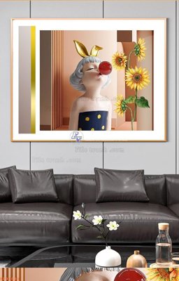 File gốc File tranh hiện đại pha lê gương KF90639 (thiết kế) cho in ấn