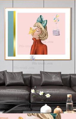 File gốc File tranh hiện đại pha lê gương KF90645 (in mica) cắt laser