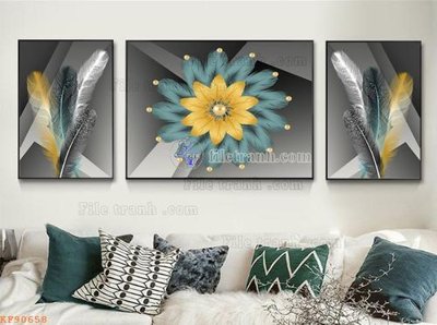 File tranh File tranh hiện đại pha lê gương KF90658 (ảnh gốc) chi tiết rõ ràng