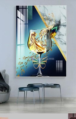 File tranh File tranh hiện đại pha lê gương KF90662 (ảnh gốc) độc quyền