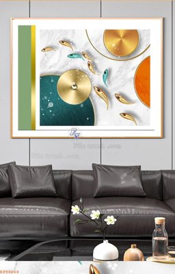 File gốc File tranh hiện đại pha lê gương KF90668 (in lụa) cao cấp