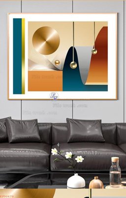 Chi tiết file ảnh File tranh hiện đại pha lê gương KF90679 sắc nét