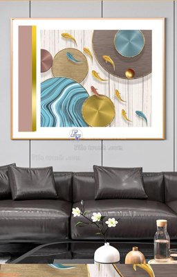 File PSD File tranh hiện đại pha lê gương KF90682 (gốc) tách lớp chi tiết