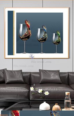 File tranh File tranh hiện đại pha lê gương KF90701 (gốc) in backlit film